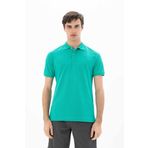 Ar-ma Erkek Polo Yaka Tişört Baskisiz Basic Örme Kumaş Regular Fit%95 Pamuk%5 Likra 30/1 Tek Toplama Licrali Pike Y25374302501 Yeşil-Y1