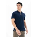 Ar-ma Erkek Polo Yaka Tişört Baskisiz Basic Örme Kumaş Regular Fit%95 Pamuk%5 Likra 30/1 Tek Toplama Licrali Pike Y25374303301 Lacivert-L1