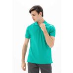 Ar-ma Erkek Polo Yaka Tişört Baskisiz Basic Örme Kumaş Regular Fit%95 Pamuk%5 Likra 30/1 Tek Toplama Licrali Pike Y25374304401 Yeşil-Y1