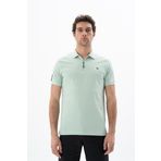 Ar-ma Erkek Polo Yaka Tişört Baskisiz Basic Örme Kumaş Regular Fit%95 Pamuk%5 Likra 30/1 Tek Toplama Licrali Pike Y25374304501 Yeşil-Y2