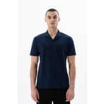 Ar-ma Erkek Polo Yaka Tişört Baskisiz Basic Örme Kumaş Regular Fit%95 Pamuk%5 Likra 30/1 Tek Toplama Licrali Pike Y25374305001 Lacivert-L1