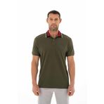 Ar-ma Erkek Polo Yaka Tişört Baskisiz Basic Örme Kumaş Regular Fit%95 Pamuk%5 Likra 30/1 Tek Toplama Licrali Pike Y25374305701 Haki-H1
