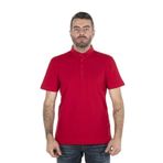 Ar-ma Erkek Polo Yaka Tişört Baskisiz Basic Örme Kumaş Regular Fit%95 Pamuk%5 Likra 30/1 Tek Toplama Licrali Pike Y9TYO7967 Kırmızı-K1