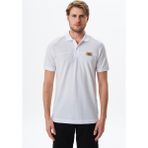 Ar-ma Erkek Polo Yaka Tişört Baskisiz Basic Regular Fit Çift Toplama Penye Pike Y29374355402 - Beyaz - 2XL