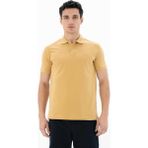 Ar-ma Erkek Polo Yaka Tişört Baskisiz Basic Regular Fit Tek Toplama Licrali Pike Y25374302501 - Hardal Sarısı - XXL