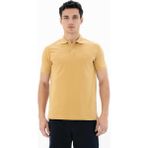 Ar-ma Erkek Polo Yaka Tişört Baskisiz Basic Regular Fit Tek Toplama Licrali Pike Y25374302501 - Hardal Sarısı
