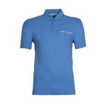 Ar-ma Erkek Polo Yaka Tişört Baskisiz Basic Sol Göğüs Cepli Örme Kumaş Regular Fit%95 Pamuk%5 Likra 30/1 Tek Toplama Licrali Pike Y9TYO7968 Mavi-M4