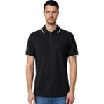 Ar-ma Erkek Polo Yaka Tişört Baskisiz Basic Yaka Fermuarli Örme Kumaş Regular Fit%100 Pamuk 30/1 Çift Toplama Penye Pike Y31374356502 Vizon-V1
