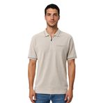 Ar-ma Erkek Polo Yaka Tişört Baskisiz Basic Yaka Fermuarli Örme Kumaş Regular Fit%100 Pamuk 30/1 Çift Toplama Penye Pike Y31374357202 Bej-B1