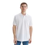 Ar-ma Erkek Polo Yaka Tişört Regular Fit%100 Pamuk Pike Basic Baskısız Y29374354502 Beyaz-B1