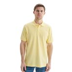 Ar-ma Erkek Polo Yaka Tişört Regular Fit%100 Pamuk Pike Basic Baskısız Y29374354502 Sarı-S1