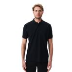 Ar-ma Erkek Polo Yaka Tişört Regular Fit%100 Pamuk Pike Basic Baskısız Y29374355902 Siyah-S1