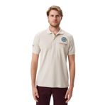 Ar-ma Erkek Polo Yaka Tişört Regular Fit%100 Pamuk Pike Yazı Baskılı Y29374355102 Bej-B1
