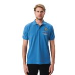 Ar-ma Erkek Polo Yaka Tişört Regular Fit%100 Pamuk Pike Yazı Baskılı Y29374355102 Mavi-M2