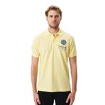 Ar-ma Erkek Polo Yaka Tişört Regular Fit%100 Pamuk Pike Yazı Baskılı Y29374355102 Sarı-S1