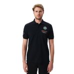 Ar-ma Erkek Polo Yaka Tişört Regular Fit%100 Pamuk Pike Yazı Baskılı Y29374355102 Siyah-S1