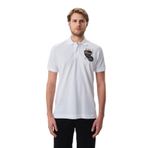 Ar-ma Erkek Polo Yaka Tişört Regular Fit%100 Pamuk Pike Yazı Baskılı Y29374355802 Beyaz-B1