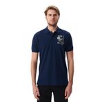 Ar-ma Erkek Polo Yaka Tişört Regular Fit%100 Pamuk Pike Yazı Baskılı Y29374355802 Lacivert-L1