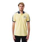 Ar-ma Erkek Polo Yaka Tişört Regular Fit%100 Pamuk Pike Yazı Baskılı Y29374356002 Sarı-S1