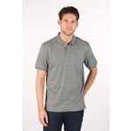 Ar-ma Erkek Polo Yaka Tişört Regular Fit%95 Pamuk%5 Likra Pike Basic Baskısız Y22374303201 Gri-G1