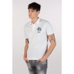 Ar-ma Erkek Polo Yaka Tişört Resim Baskili Büyük Beden Tek Toplama Licrali Pike Y22374869501 - 4XL - Beyaz