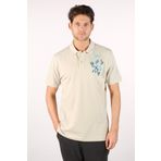 Ar-ma Erkek Polo Yaka Tişört Resim Baskili Örme Kumaş Regular Fit%100 Pamuk 30/1 Çift Toplama Penye Pike Y22374350301 Bej-B1