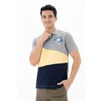 Ar-ma Erkek Polo Yaka Tişört Resim Baskili Örme Kumaş Regular Fit%100 Pamuk 30/1 Çift Toplama Penye Pike Y25374351001 Gri-G2
