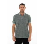 Ar-ma Erkek Polo Yaka Tişört Resim Baskili Örme Kumaş Regular Fit%100 Pamuk 30/1 Çift Toplama Penye Pike Y25374376101 Yeşil-Y1