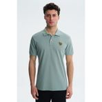 Ar-ma Erkek Polo Yaka Tişört Resim Baskili Örme Kumaş Regular Fit%100 Pamuk 30/1 Çift Toplama Penye Pike Y27374353401 Yeşil-Y2