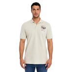 Ar-ma Erkek Polo Yaka Tişört Resim Baskili Örme Kumaş Regular Fit%100 Pamuk 30/1 Çift Toplama Penye Pike Y31374357702 Bej-B1