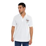Ar-ma Erkek Polo Yaka Tişört Resim Baskili Örme Kumaş Regular Fit%100 Pamuk 30/1 Çift Toplama Penye Pike Y31374357702 Beyaz-B1