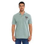 Ar-ma Erkek Polo Yaka Tişört Resim Baskili Örme Kumaş Regular Fit%100 Pamuk 30/1 Çift Toplama Penye Pike Y31374357702 Yeşil-Y2