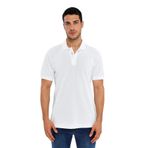 Ar-ma Erkek Polo Yaka Tişört Resim Baskili Örme Kumaş Regular Fit%100 Pamuk 30/1 Çift Toplama Penye Pike Y31374357802 Beyaz-B1