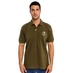 Ar-ma Erkek Polo Yaka Tişört Resim Baskili Örme Kumaş Regular Fit%100 Pamuk 30/1 Çift Toplama Penye Pike Y31374358402 Haki-H1