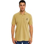 Ar-ma Erkek Polo Yaka Tişört Resim Baskili Örme Kumaş Regular Fit%100 Pamuk 30/1 Çift Toplama Penye Pike Y31374358402 Hardal Sarısı-H1