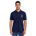 Ar-ma Erkek Polo Yaka Tişört Resim Baskili Örme Kumaş Regular Fit%100 Pamuk 30/1 Çift Toplama Penye Pike Y31374358402 Lacivert-L1