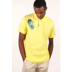 Ar-ma Erkek Polo Yaka Tişört Resim Baskili Örme Kumaş Regular Fit%95 Pamuk%5 Likra 30/1 Tek Toplama Licrali Pike Y22374300401 Sarı-S1