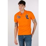 Ar-ma Erkek Polo Yaka Tişört Resim Baskili Örme Kumaş Regular Fit%95 Pamuk%5 Likra 30/1 Tek Toplama Licrali Pike Y22374300501 Turuncu-T1