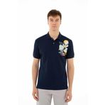 Ar-ma Erkek Polo Yaka Tişört Resim Baskili Örme Kumaş Regular Fit%95 Pamuk%5 Likra 30/1 Tek Toplama Licrali Pike Y25374306401 Lacivert-L1