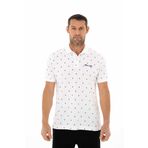 Ar-ma Erkek Polo Yaka Tişört Resim Baskili Örme Kumaş Regular Fit%95 Pamuk%5 Likra 30/1 Tek Toplama Licrali Pike Y25374306701 Beyaz-B1