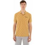 Ar-ma Erkek Polo Yaka Tişört Resim Baskili Regular Fit Tek Toplama Licrali Pike Y25374306701 - Hardal Sarısı
