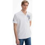 Ar-ma Erkek Polo Yaka Tişört Yazi Baskili Büyük Beden Çift Toplama Penye Pike Y27374867201 - 2XL - Beyaz
