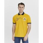 Ar-ma Erkek Polo Yaka Tişört Yazi Baskili Örme Kumaş Regular Fit %95 Pamuk %5 Likra 30/1 Tek Toplama Licrali Pike Y27374308801 - 2XL - Sarı-S2