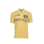 Ar-ma Erkek Polo Yaka Tişört Yazi Baskili Örme Kumaş Regular Fit%100 Pamuk 30/1 Çift Toplama Penye Pike Y0TYO7179 Sarı-S1