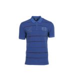 Ar-ma Erkek Polo Yaka Tişört Yazi Baskili Örme Kumaş Regular Fit%100 Pamuk 30/1 Çift Toplama Penye Pike Y0TYO7180 Saks Mavisi-SM1