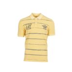 Ar-ma Erkek Polo Yaka Tişört Yazi Baskili Örme Kumaş Regular Fit%100 Pamuk 30/1 Çift Toplama Penye Pike Y0TYO7180 Sarı-S1