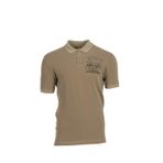 Ar-ma Erkek Polo Yaka Tişört Yazi Baskili Örme Kumaş Regular Fit%100 Pamuk 30/1 Çift Toplama Penye Pike Y0TYO7343 Bej-B2