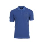 Ar-ma Erkek Polo Yaka Tişört Yazi Baskili Örme Kumaş Regular Fit%100 Pamuk 30/1 Çift Toplama Penye Pike Y0TYO7343 Saks Mavisi-SM1