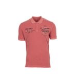 Ar-ma Erkek Polo Yaka Tişört Yazi Baskili Örme Kumaş Regular Fit%100 Pamuk 30/1 Çift Toplama Penye Pike Y0TYO7345 Pembe-P5