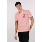 Ar-ma Erkek Polo Yaka Tişört Yazi Baskili Örme Kumaş Regular Fit%100 Pamuk 30/1 Çift Toplama Penye Pike Y22374375601 Pembe-P3